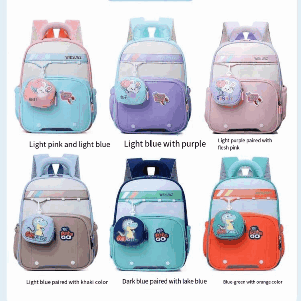 2Pcs Children Schoolbag