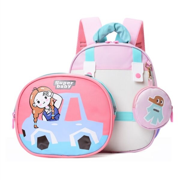 3 Pcs Set Primary Kids Cartoon Backpacks (9) 3 Pcs Set Primary Kids Cartoon Backpacks