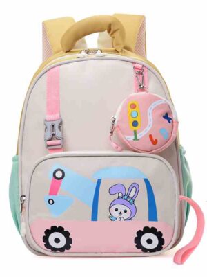 3 Pcs Cute 3D Print Cartoon Kids Schoolbag