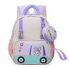 3 Pcs Cute 3D Print Cartoon Kids Schoolbag